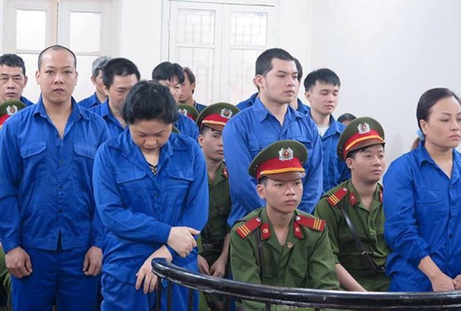 Các bị cáo trong đường dây ma túy của Đặng Minh Châu.