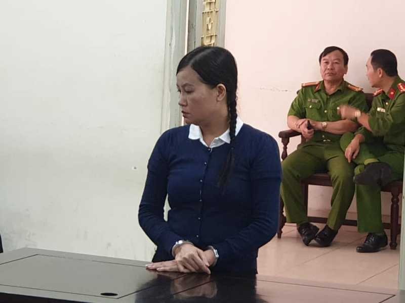 Bị cáo Phùng Mỹ Giang tại tòa.