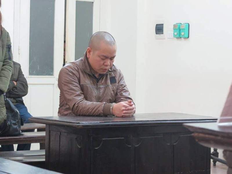 Bị cáo Mai Xuân Tâm tại tòa án Hà Nội.