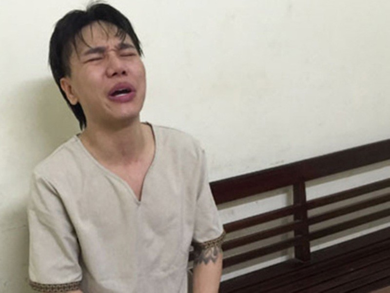 Bị cáo Châu Việt Cường tại thời điểm bị bắt.