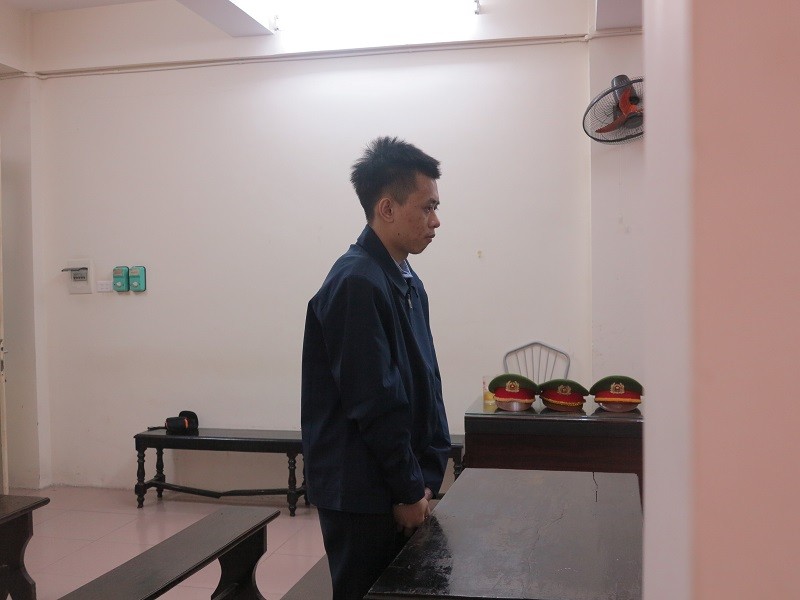 Bị cáo Dương Xuân Trường tại tòa.