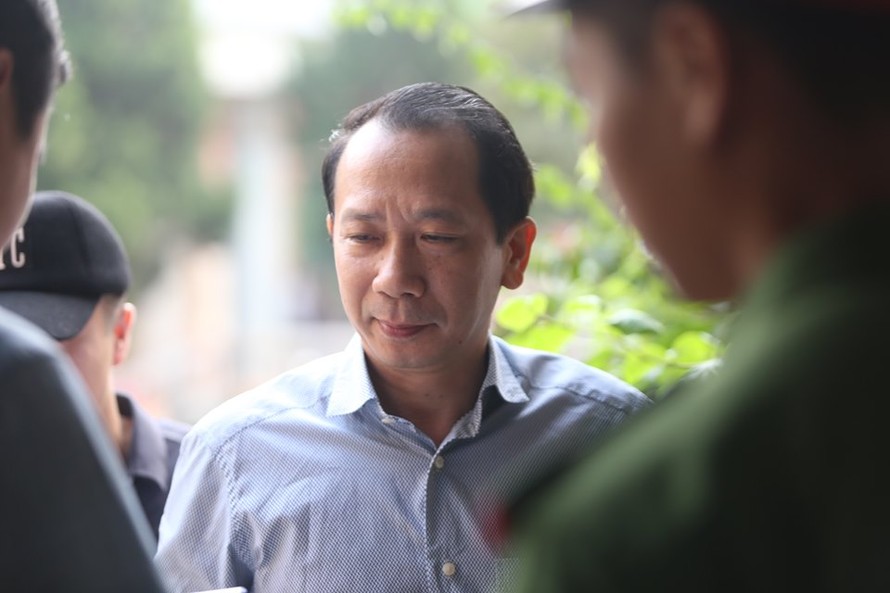 Ông Trần Đức Quý - Phó chủ tịch tỉnh Hà Giang có mặt tại tòa sáng nay (18/9)