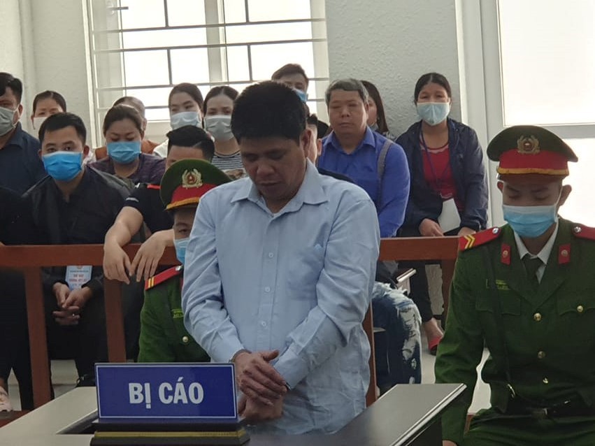 Bị cáo Phạm Văn Huân tại tòa.
