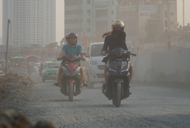 Hà Nội ô nhiễm không khí nghiêm trọng trong hai ngày 27-28/7. Ảnh minh họa.