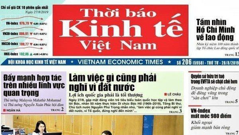 Thời báo Kinh tế Việt Nam sẽ chuyển đổi thành Tạp chí Kinh tế Việt Nam.