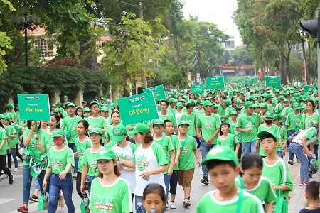 Hơn 20.000 người tham gia Ngày hội đi bộ vì thế hệ Việt Nam năng động