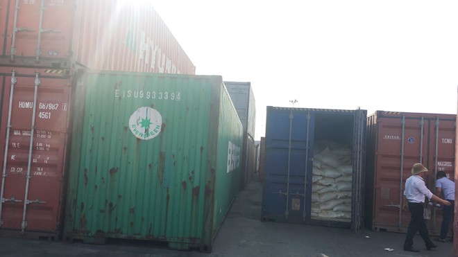 Container phế liệu tồn đọng ở cảng Tân Vũ, Hải Phòng