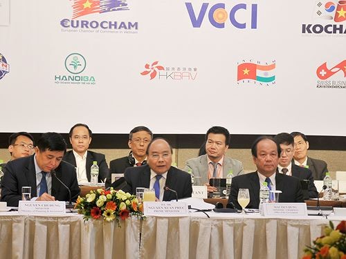 Thủ tướng Nguyễn Xuân Phúc phát biểu chỉ đạo tại VBF cuối kỳ 2018. Ảnh: Tuấn Nguyễn