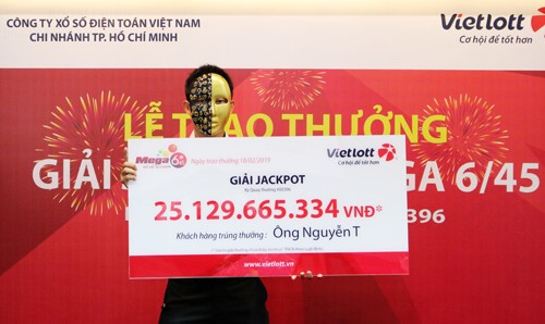 Anh Nguyễn T. ở TP.HCM trúng Jackpot trị giá 25,1 tỷ đồng 
