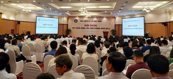 BHXH Việt Nam tập huấn công tác văn phòng năm 2019