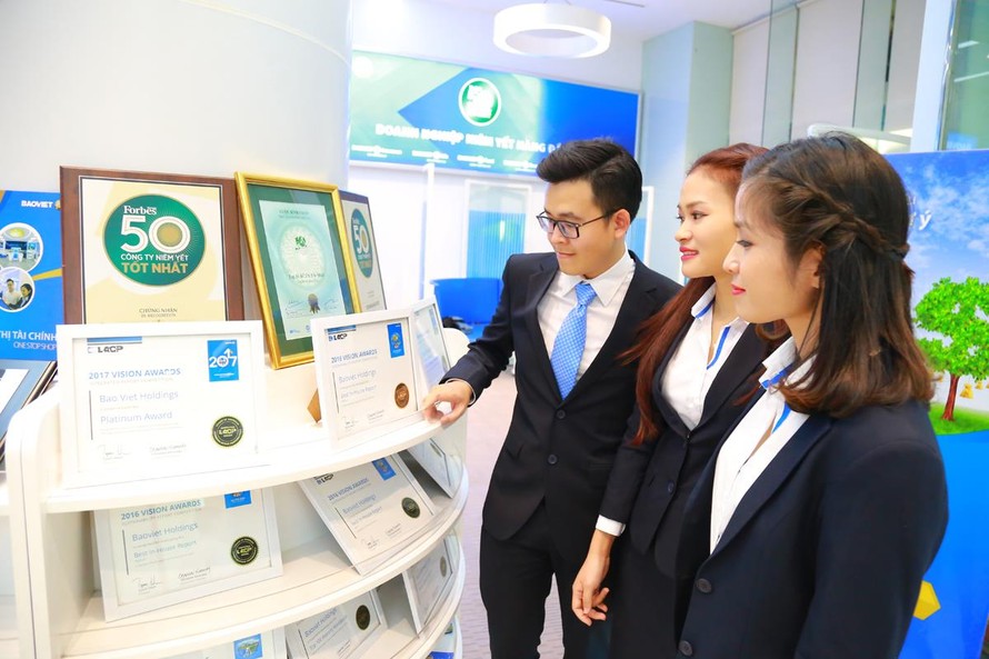 Năm thứ tư liên tiếp, Bảo Việt được Forbes bình chọn trong danh sách Top 50 thương hiệu dẫn đầu năm 2019