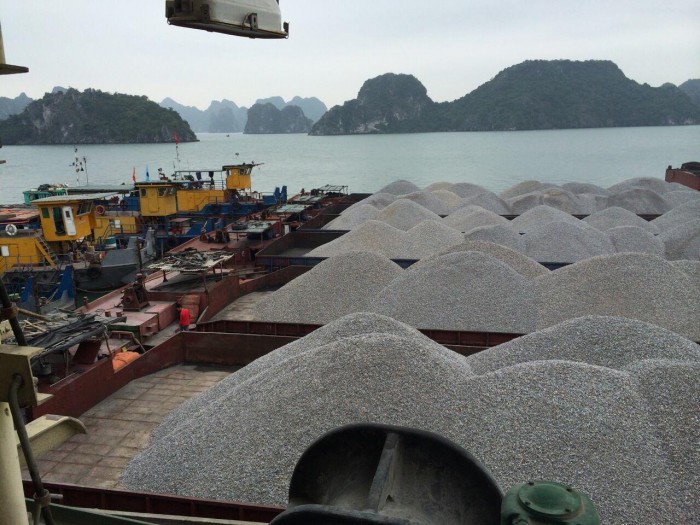 Hàng loạt tàu chở đá VLXD bị ách tại cảng Cẩm Phả vì công văn hỏa tốc của Tổng cục Hải quan 