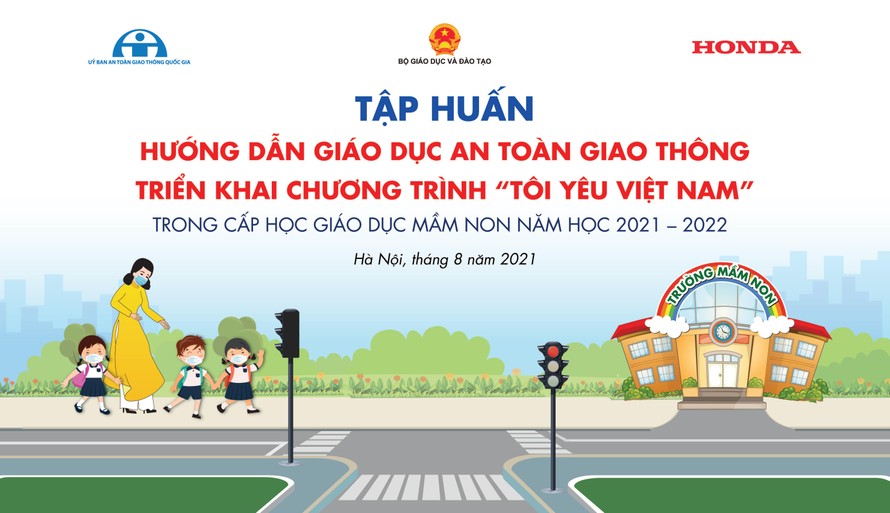 Honda Việt Nam tập huấn giáo dục ATGT cho cấp mầm non thông qua hình thức họp trực tuyến