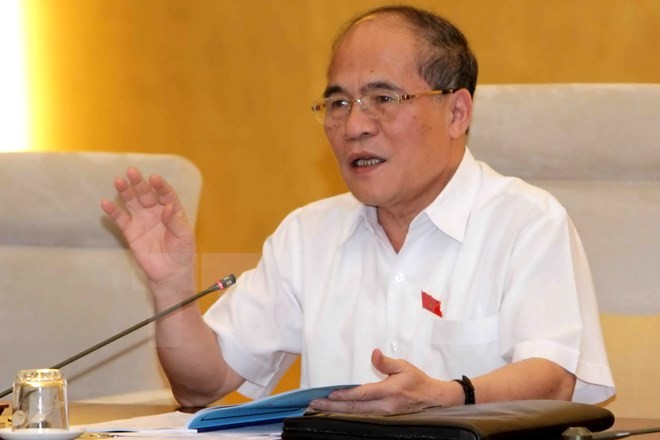 Chủ tịch Quốc hội Nguyễn Sinh Hùng. Ảnh tư liệu