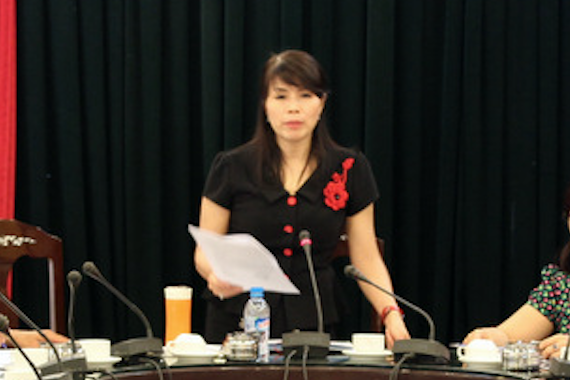 Phó Chủ tịch UBND quận Thanh Xuân Lê Mai Trang. Ảnh: Dân Trí