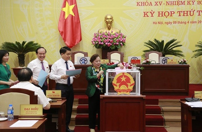 HĐND Hà Nội bỏ phiếu kín bầu, kiện toàn các chức danh