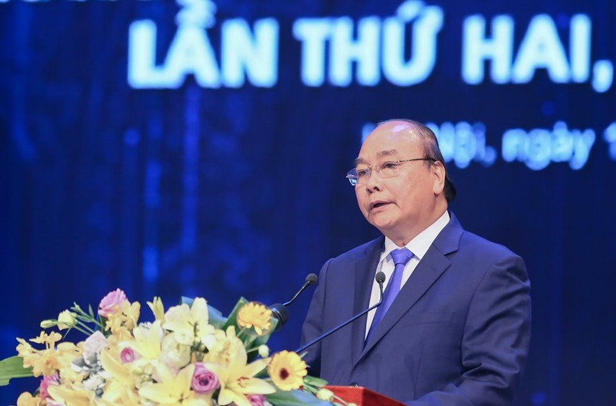 Thủ tướng Chính phủ Nguyễn Xuân Phúc phát biểu tại buổi lễ. Ảnh: Như Ý