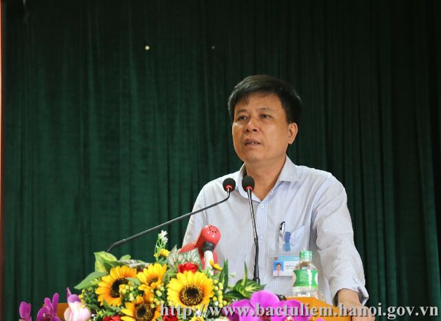 Ông Nguyễn Quang Thậm. Ảnh: Cổng thông tin điện tử Quận Bắc Từ Liêm