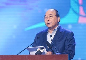 Thủ tướng Chính phủ Nguyễn Xuân Phúc phát biểu tại chương trình. Ảnh: VGP