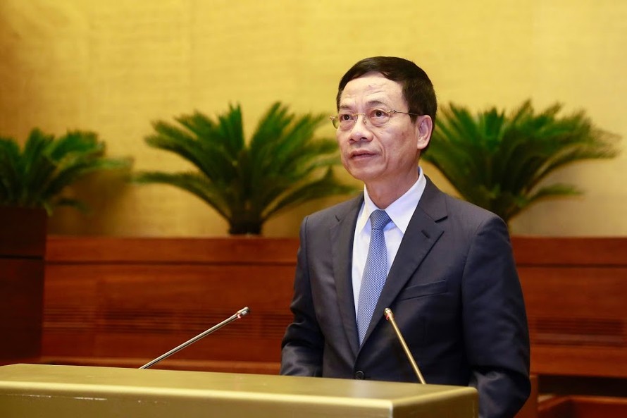 Bộ trưởng Bộ TT&TT Nguyễn Mạnh Hùng. Ảnh: Như Ý