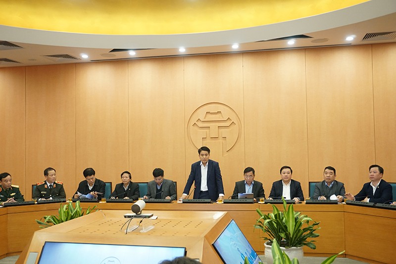 Trong cuộc họp chiều 7/2, Chủ tịch UBND thành phố Hà Nội yêu cầu tìm ra trường hợp phải cách ly để phòng chống dịch bệnh