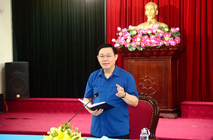 Bí thư Thành ủy Hà Nội Vương Đình Huệ kết luận cuộc làm việc