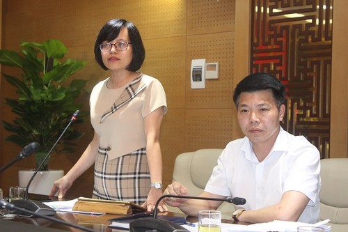 Bà Hồ Vân Nga, Trưởng ban Kinh tế Ngân sách HĐND thành phố Hà Nội
