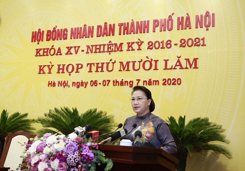 Chủ tịch Quốc hội Nguyễn Thị Kim Ngân phát biểu tại Kỳ họp