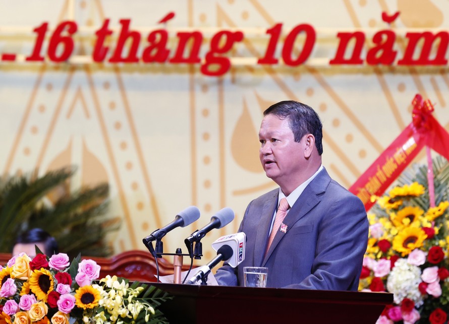 Ông Nguyễn Văn Vịnh, Bí thư Tỉnh ủy Lào Cai không tái cử Ban Chấp hành Đảng bộ tỉnh khóa mới. Ảnh: Báo Lào Cai