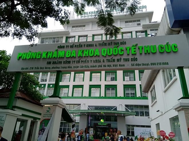 Phòng khám đa khoa Quốc tế Thu Cúc tại 216 Trần Duy Hưng bị đình chỉ hoạt động