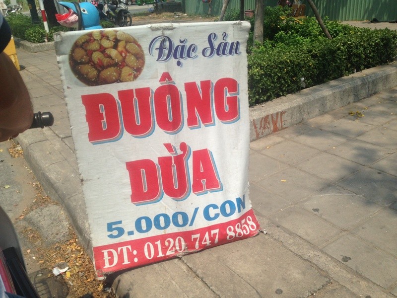Đuông dừa dù bị cấm vẫn bày bán công khai ở nhiều tuyến đường Sài Gòn