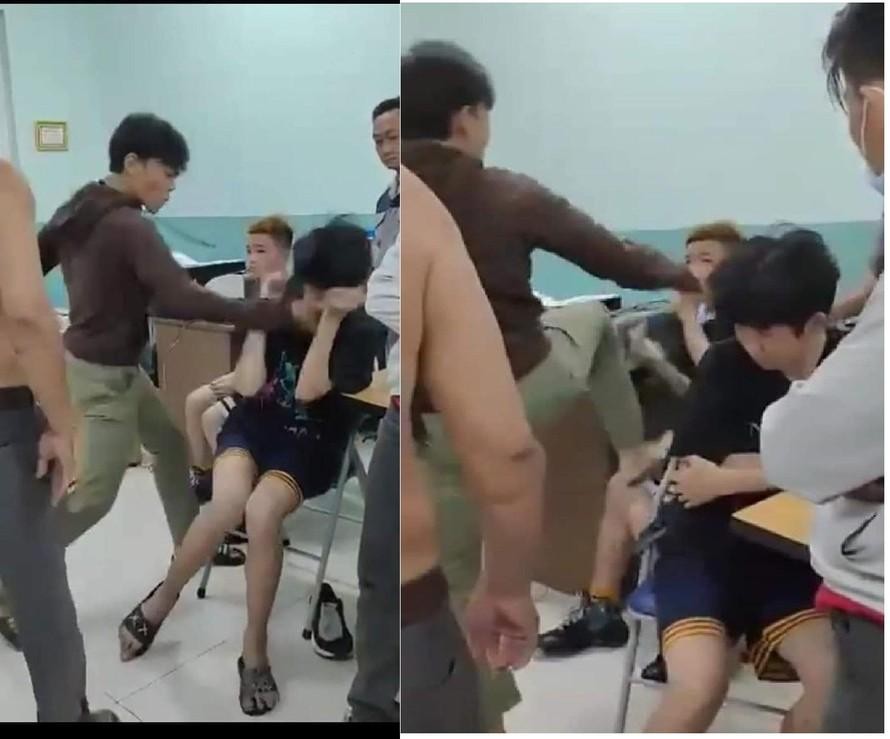 2 thiếu niên bị bạo hành dã man (ảnh cắt từ clip)