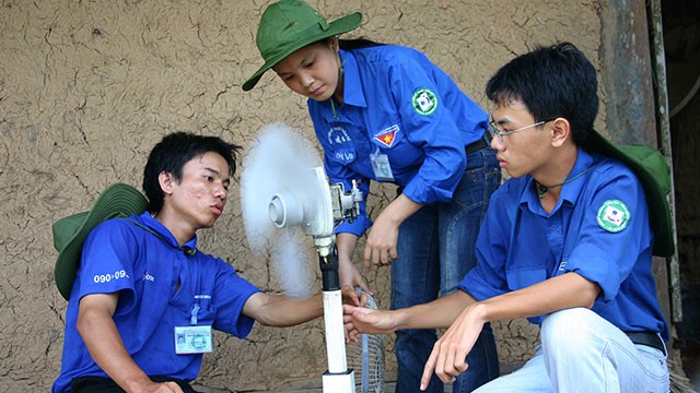 Ảnh thanh niên tình nguyện trong chùm ảnh "Sức trẻ tình nguyện" của tác giả Nguyễn Đăng Khoa đạt giải nhất Giải báo chí toàn quốc về công tác đoàn và phong trào thanh thiếu nhi năm 2019.