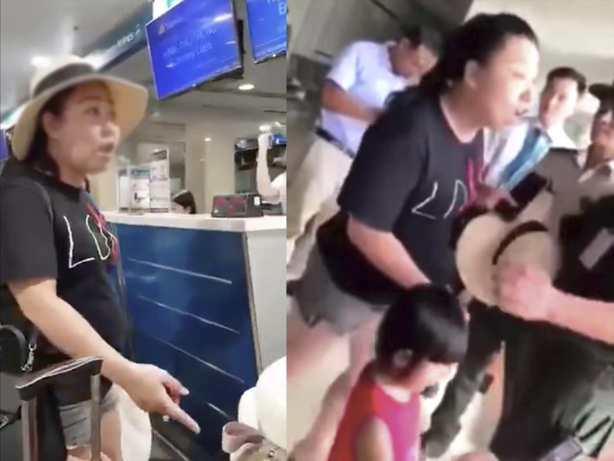 Dân mạng 'ném đá' nữ hành khách chửi bới, xúc phạm nhân viên tại sân bay