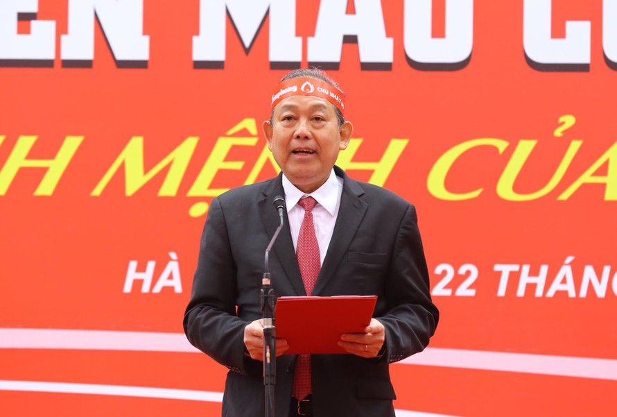 Phó Thủ tướng thường trực Trương Hòa Bình phát biểu tại chương trình.