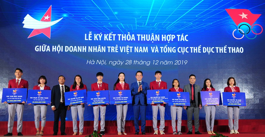 Hội Doanh nhân trẻ Việt Nam hỗ trợ vốn khởi nghiệp cho vận động viên