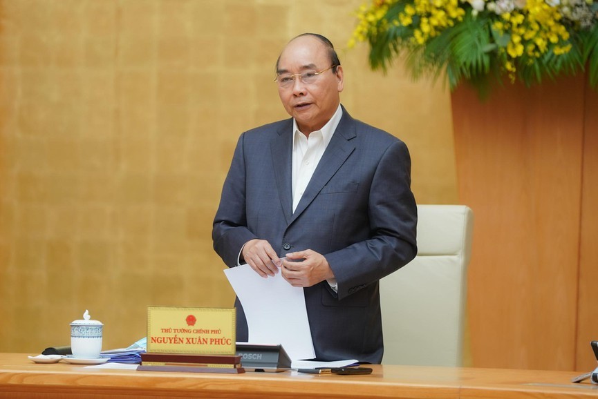 Thủ tướng Nguyễn Xuân Phúc tại buổi làm việc với T.Ư Đoàn. Ảnh: Xuân Tùng