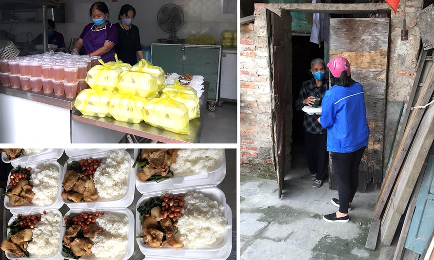Đi chợ giúp dân, cơm trưa miễn phí tận nhà chống dịch