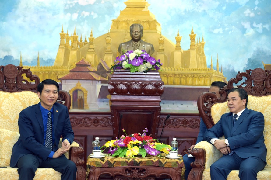 Ban Bí thư T.Ư Đoàn làm việc với Đại sứ quán Lào về hợp tác thanh niên