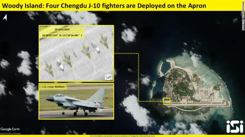 CNN: Trung Quốc đưa tiêm kích J-10 ra Hoàng Sa