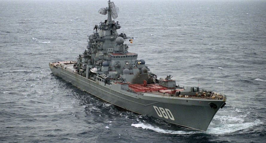 tàu Đô đốc Nakhimov khi còn chưa đại tu