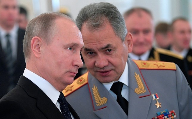 Tổng thống Putin và Bộ trưởng Quốc phòng Nga Sergei Shoigu