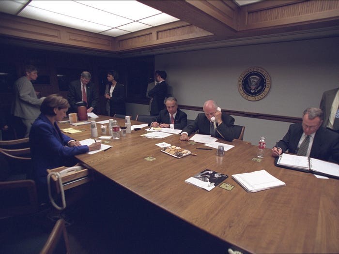 Các quan chức Nhà Trắng trong boongke tại thời điểm vụ tấn công 11/9/2001
