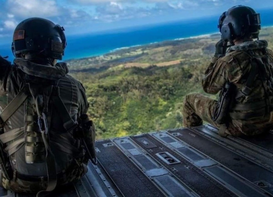 Lính Mỹ trong một cuộc tập trận ở Palau năm 2019. 