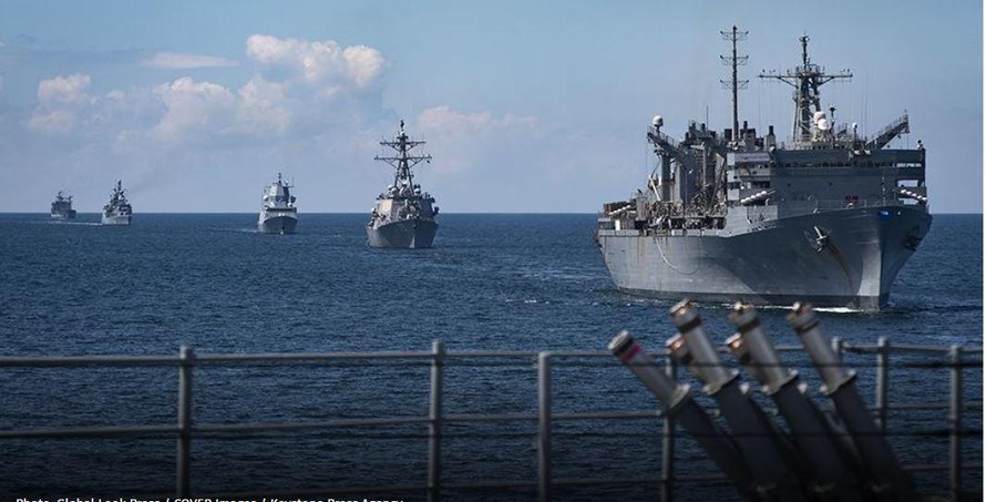 Tàu của NATO tập trận Baltops