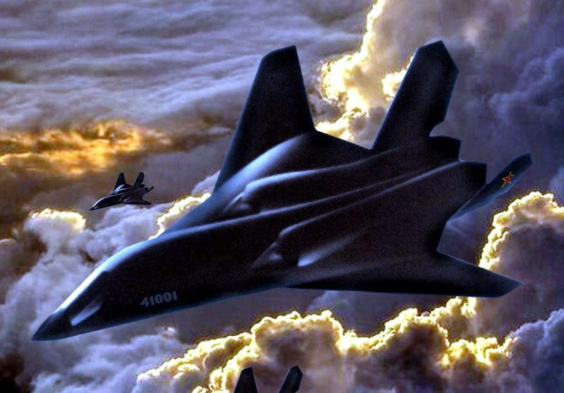 Hình ảnh được suy đoán là máy bay chiến đấu thế hệ tiếp theo J-28 của Trung Quốc.