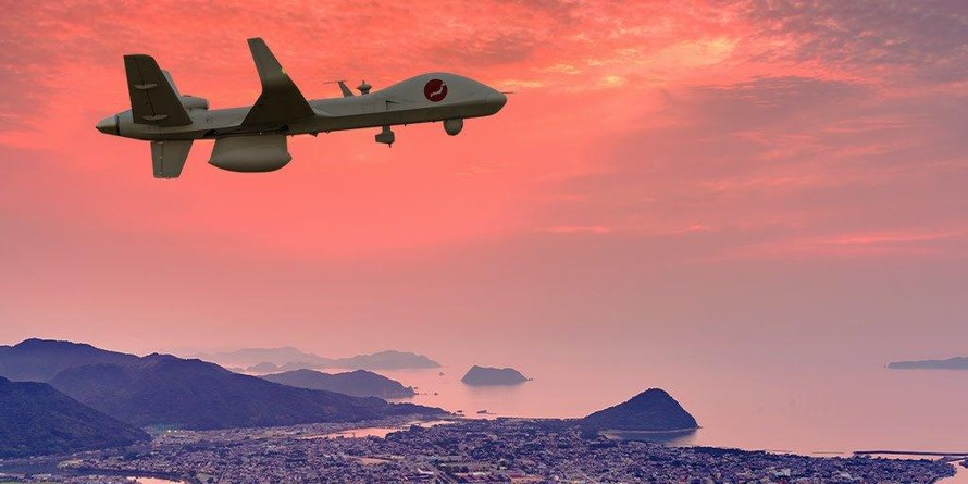 Một máy bay không người lái SeaGuardian thực hiện sứ mệnh giám sát cho Lực lượng Bảo vệ Bờ biển Nhật Bản. (Hình ảnh: GA-ASI)