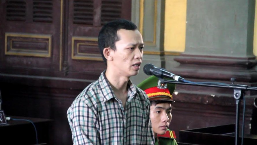 Bị cáo Nguyễn Thanh Tuấn tại phiên tòa phúc thẩm.