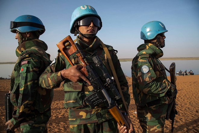 Lực lượng gìn giữ hòa bình của LHQ ở Mali.