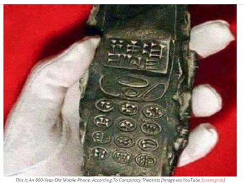Thực hư vụ phát hiện 'điện thoại di động' 800 năm tuổi